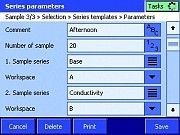 T90 Titrator series sequence screen